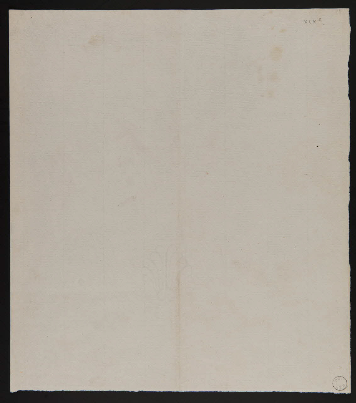 estampe Couronne en filigrane. 1970.94.10 Photo