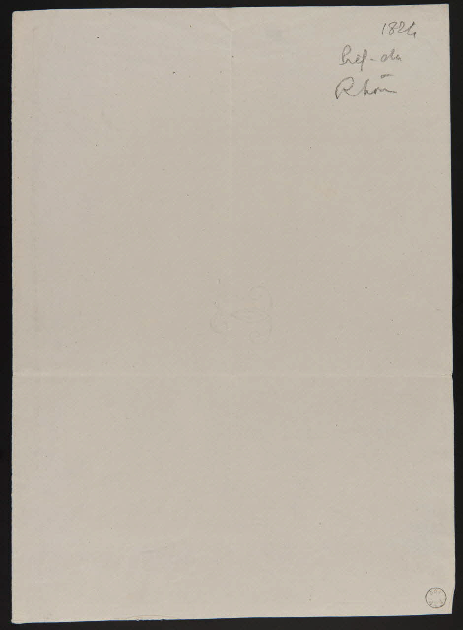 estampe Motif en filigrane. 1824 1970.94.7 Photo