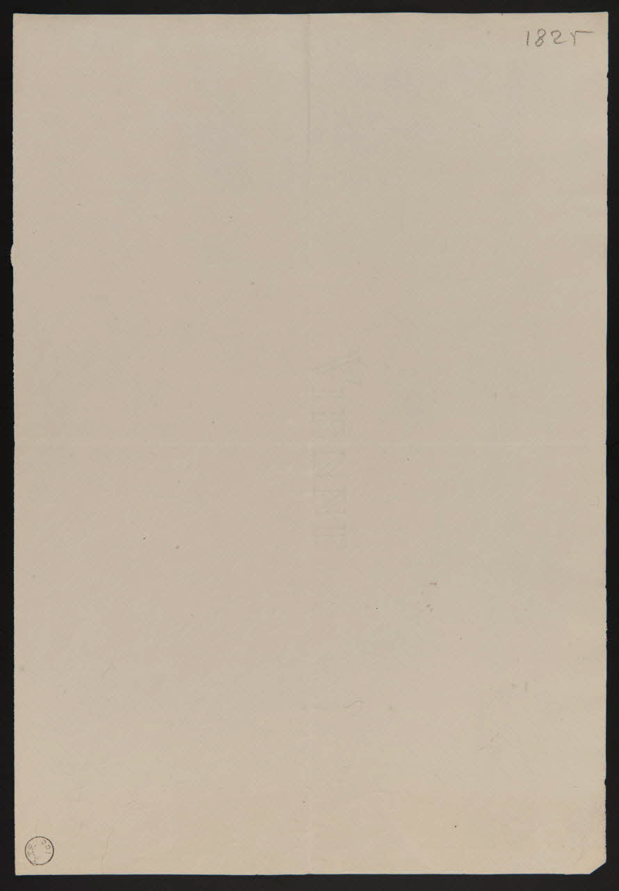 estampe Vienne en filigrane. 1825 1970.94.9 Photo