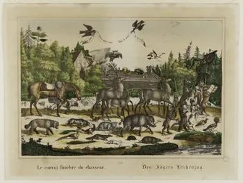 estampe Le convoi funèbre du chasseur. 1970.96.15 Photo