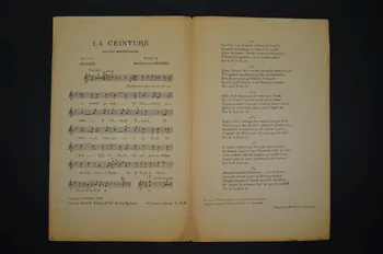 Alcide ; Eugène De Grossi ; Gabriel Marrot ; Liette Guérita ; Jacques Mayol chanson petit format 1909 1966.205.9  Photo Mucem