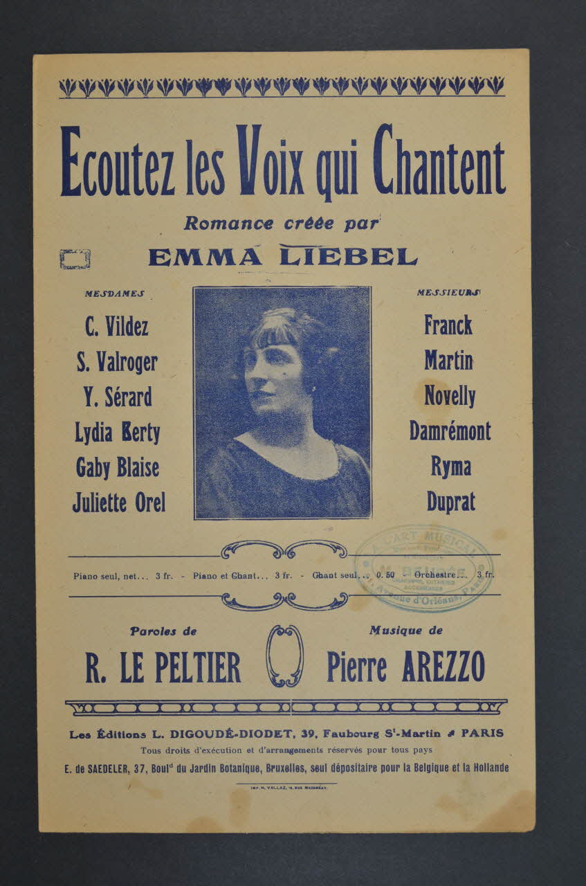 chanson petit format 1966.206.14 Photo Mucem