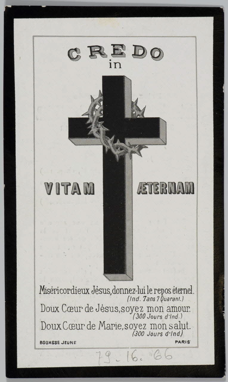 estampe CREDO  in  VITAM AETERNAM 1979.16.66 Photo