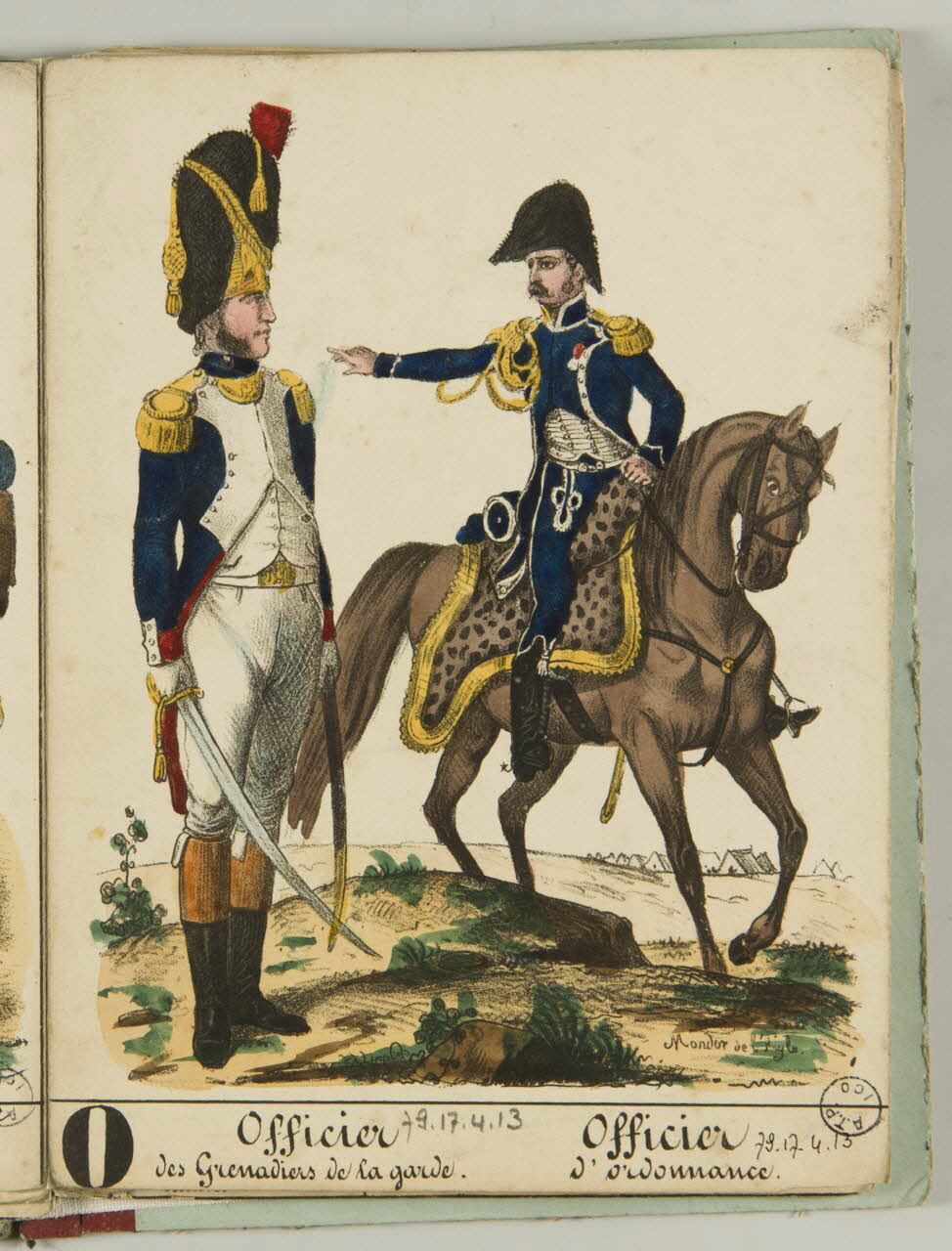 album Officier  des Grenadiers de la garde.  Officier  d'ordonnance. 1979.17.4.13 Photo