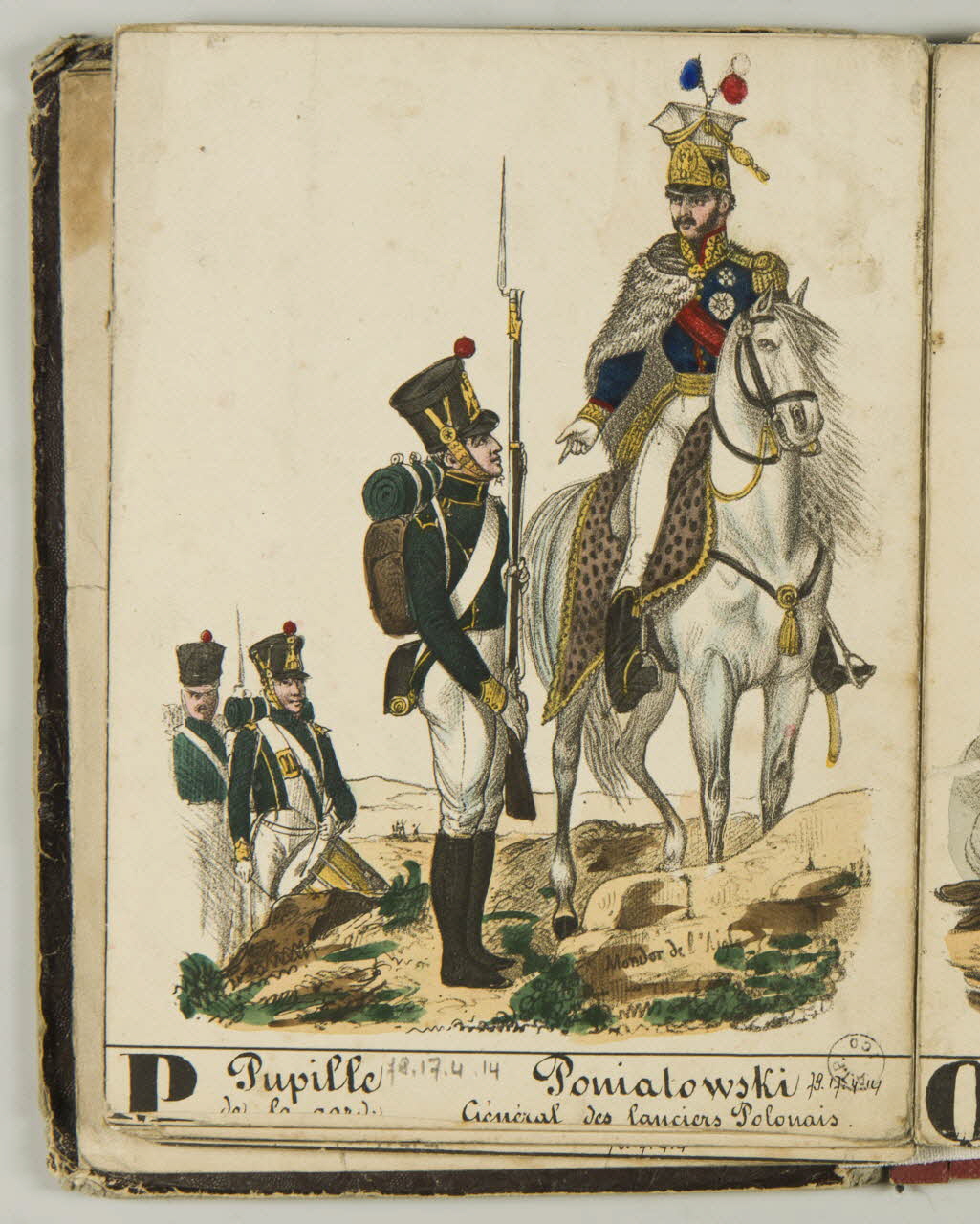 album Pupille  de la garde.  Poniatowski  Général des lanciers Polonais. 1979.17.4.14 Photo