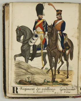 album Régiment des artilleurs  à cheval  Gendarme  d'élite. 1979.17.4.16 Photo