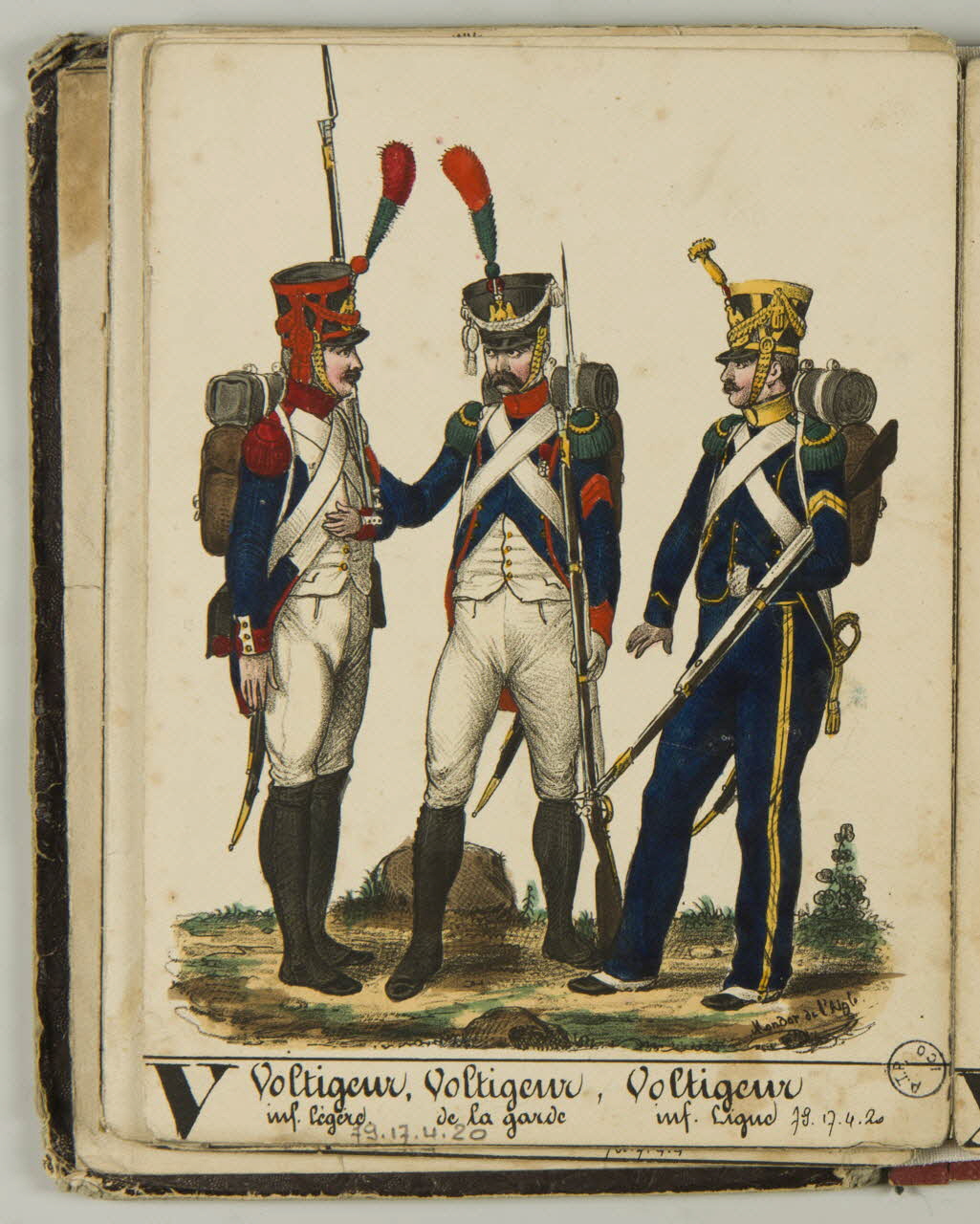 album Voltigeur,  inf. légère.  Voltigeur,  de la garde  Voltigeur  inf. Ligue 1979.17.4.20 Photo