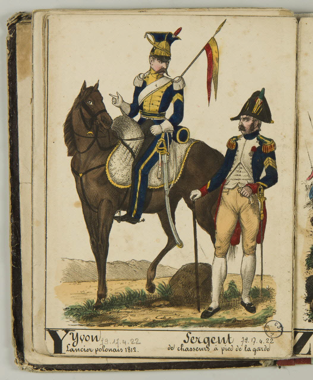 album Yvon  Lancier polonais 1812.  Sergent  de chasseurs à pied de la garde 1979.17.4.22 Photo