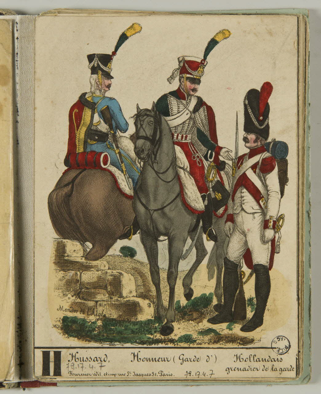 album Hussard  Honneur (Garde d')  Hollandais  grenadier de la garde. 1979.17.4.7 Photo