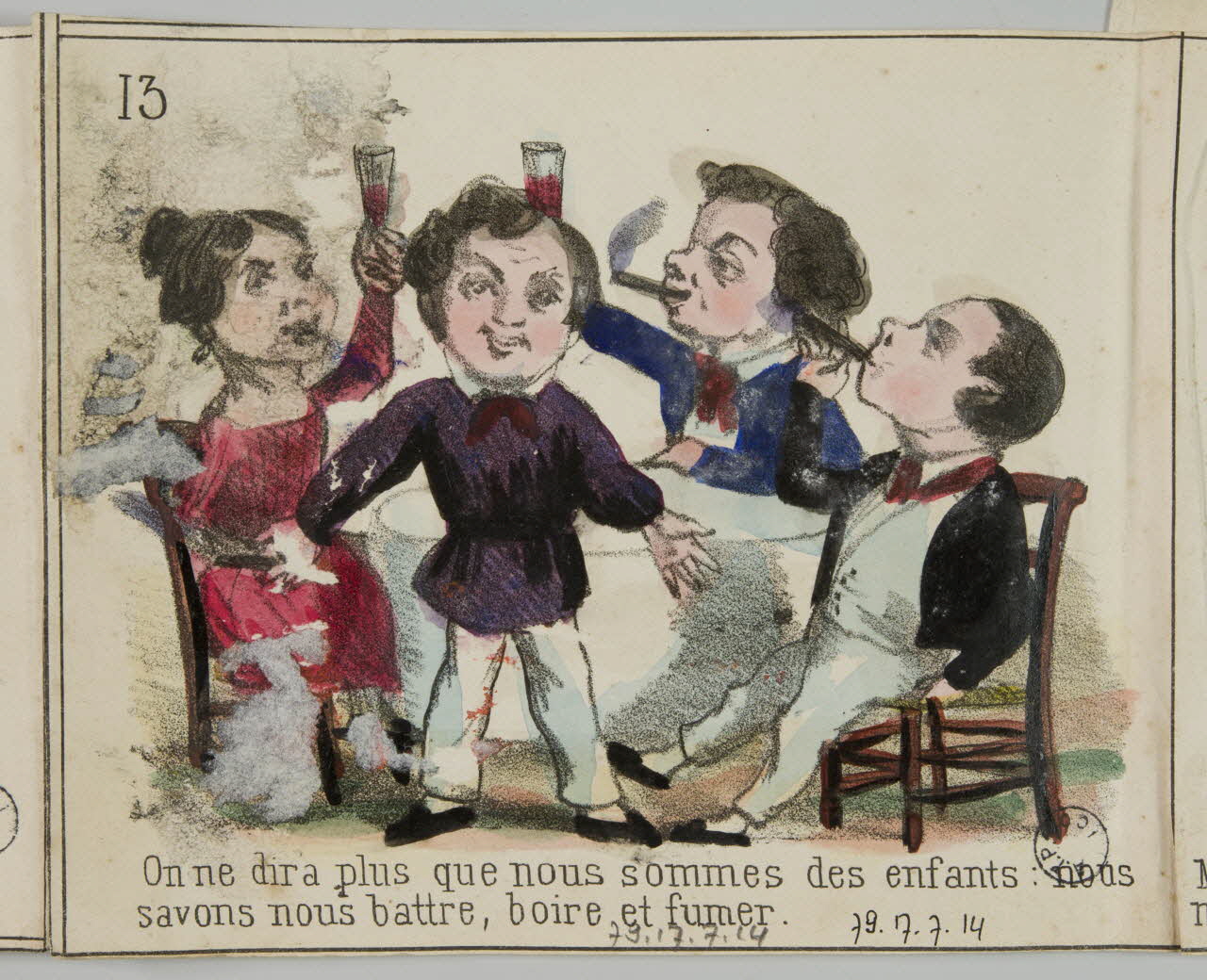 album On ne dira plus que nous sommes des enfants : nous  savons nous battre, boire et fumer. 1979.17.7.14 Photo