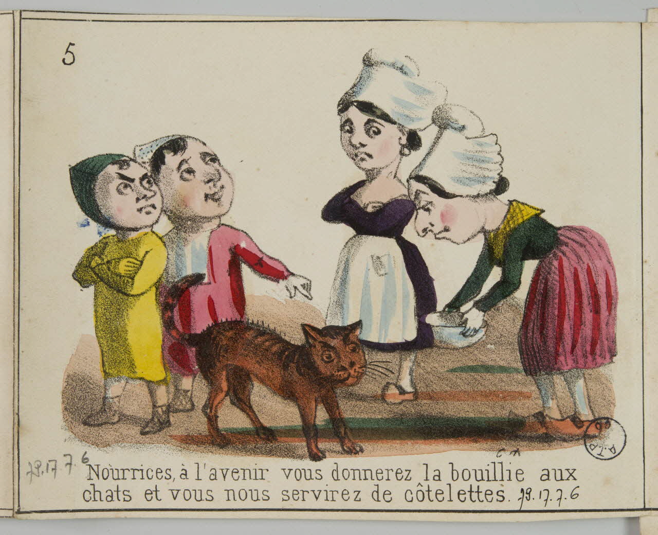 album Nourrices, à l'avenir vous donnerez la bouillie, aux  chats et vous nous servirez des côtelettes. 1979.17.7.6 Photo