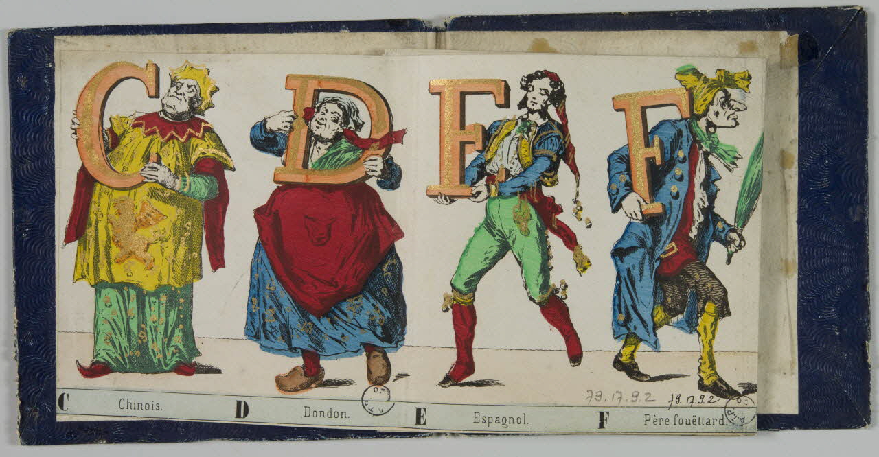 album C Chinois. D Dondon. E Espagnol. F Père fouëttard. 1979.17.9.2 Photo