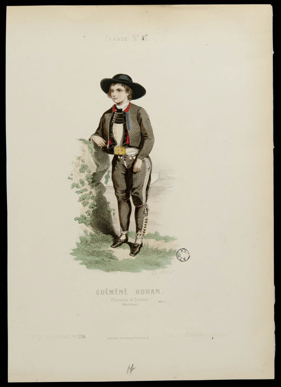 estampe GUEMENE ROHAN  (Environ de Pontivy)  (Morbihan) 1979.18.6 Photo