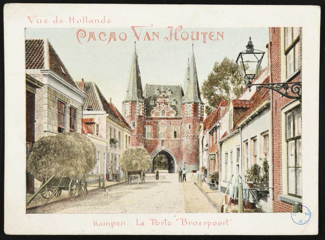 estampe CACAO VAN HOUTEN  Kampen. La Porte "Broerpoort" 1979.2.12 Photo