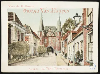 estampe CACAO VAN HOUTEN  Kampen. La Porte "Broerpoort" 1979.2.12  Photo