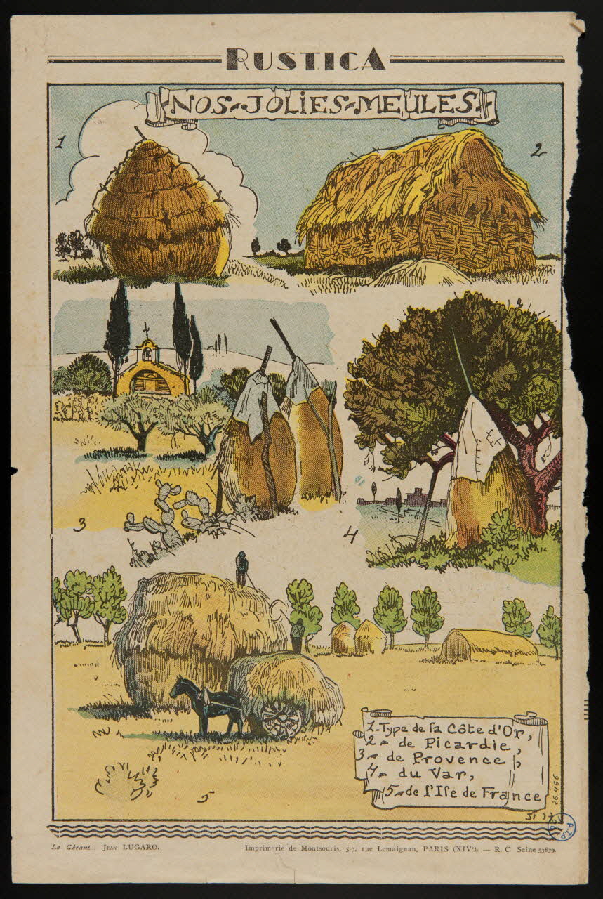 estampe RUSTICA  NOS JOLIES MEULES 1979.2.14 Photo