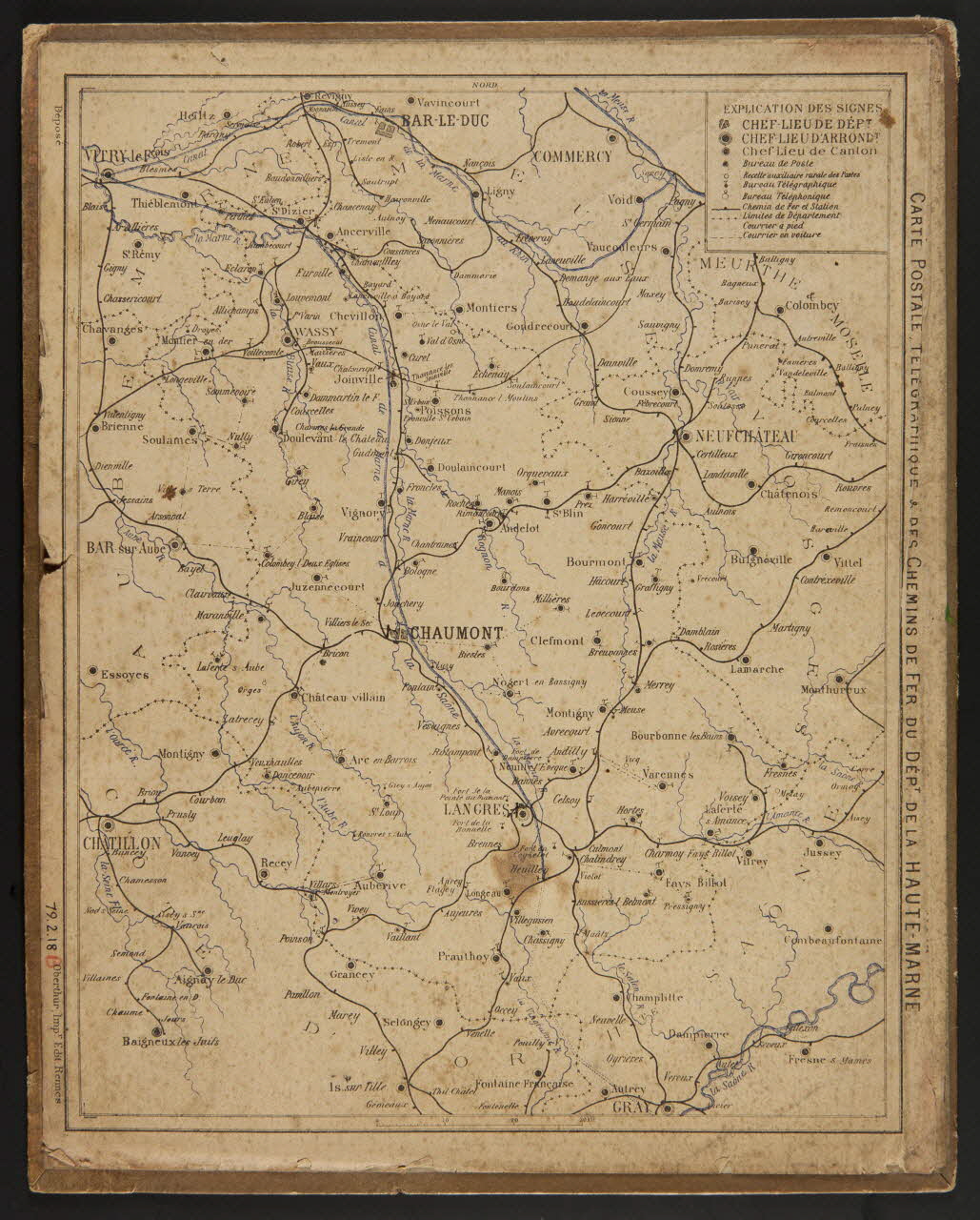 Eugène Chaperon ; François, Charles Oberthür calendrier ALMANACH  DES POSTES  & DES TELEGRAPHES  1899 Rennes 1898 1979.2.18 Photo