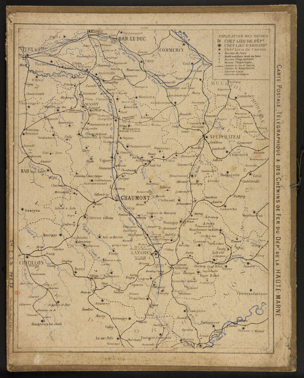 François, Charles Oberthür calendrier ALMANACH DES POSTES & DES TELEGRAPHES  1905 Rennes 1904 1979.2.27 Photo