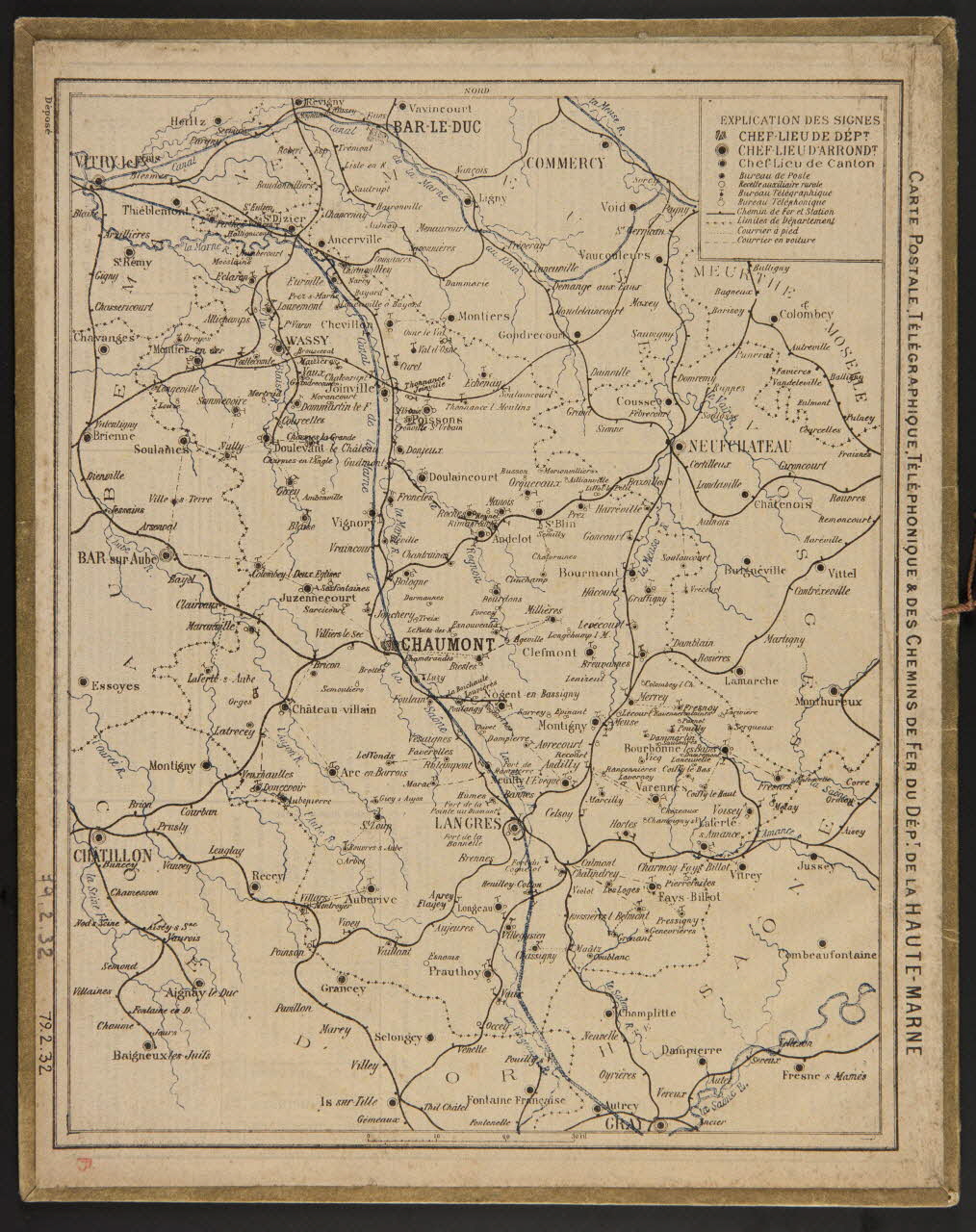 Besnou D. ; François, Charles Oberthür calendrier ALMANACH  des Postes  et des Télégraphes  1909 Rennes 1908 1979.2.32 Photo