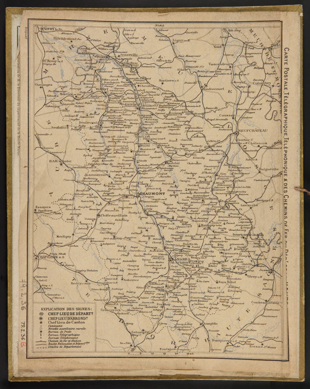 François, Charles Oberthür calendrier ALMANACH des Postes et des Télégraphes  1913 Rennes 1912 1979.2.36 Photo