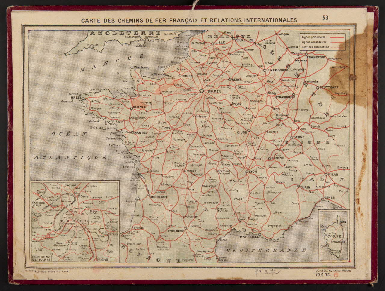 Calendriers Oller calendrier 1954  ALMANACH  DES POSTES, TELEGRAPHES, TELEPHONES Paris 1953 1979.2.72 Photo