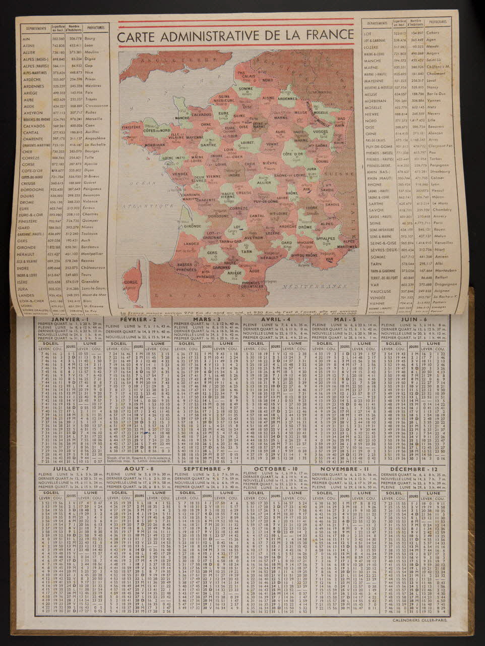 Calendriers Oller calendrier ALMANACH  DES POSTES  TELEGRAPHES  TELEPHONES  1955 Paris 1954 1979.2.74 Photo