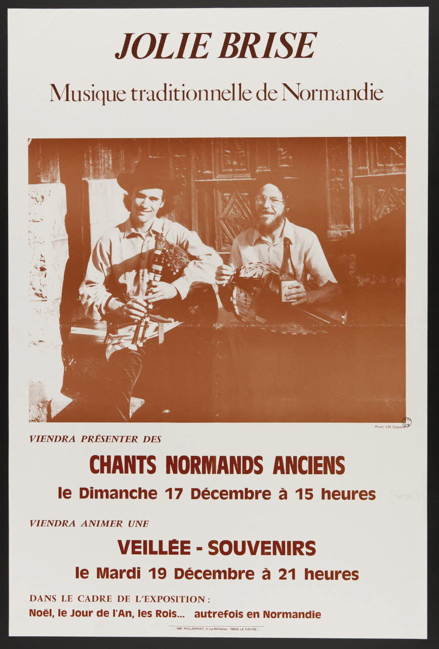 estampe JOLIE BRISE  Musique traditionnelle de Normandie 1979.20.11 Photo