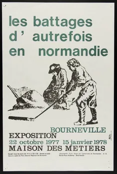 estampe les battages  d'autrefois  en normandie 1979.20.20 Photo
