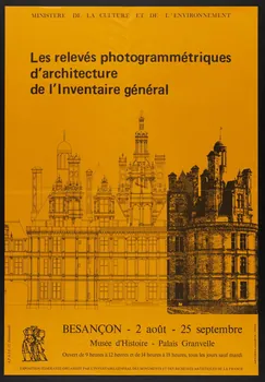 estampe Les relevés photogrammétriques  d'architecture  de l'Inventaire général  BESANCON - 2 août - 25 septembre  Musée d'Histoire - Palais Granvelle 1979.20.22 Photo