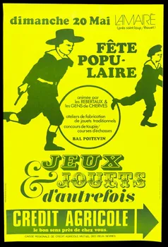 estampe FÊTE  POPU-  LAIRE  JEUX  & JOUETS  d'autrefois 1979.20.32 Photo