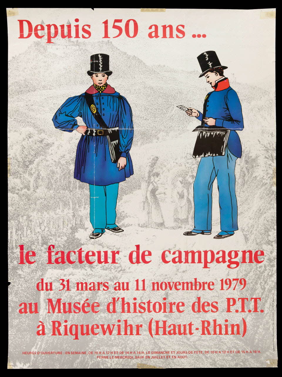 estampe Depuis 150 ans ... le facteur de campagne 1979.20.48 Photo