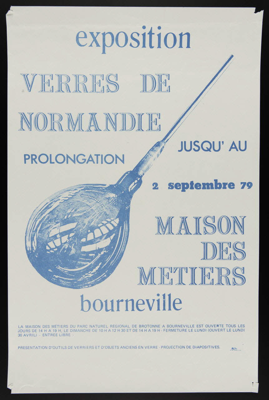 estampe exposition  VERRES DE  NORMANDIE 1979.20.59 Photo
