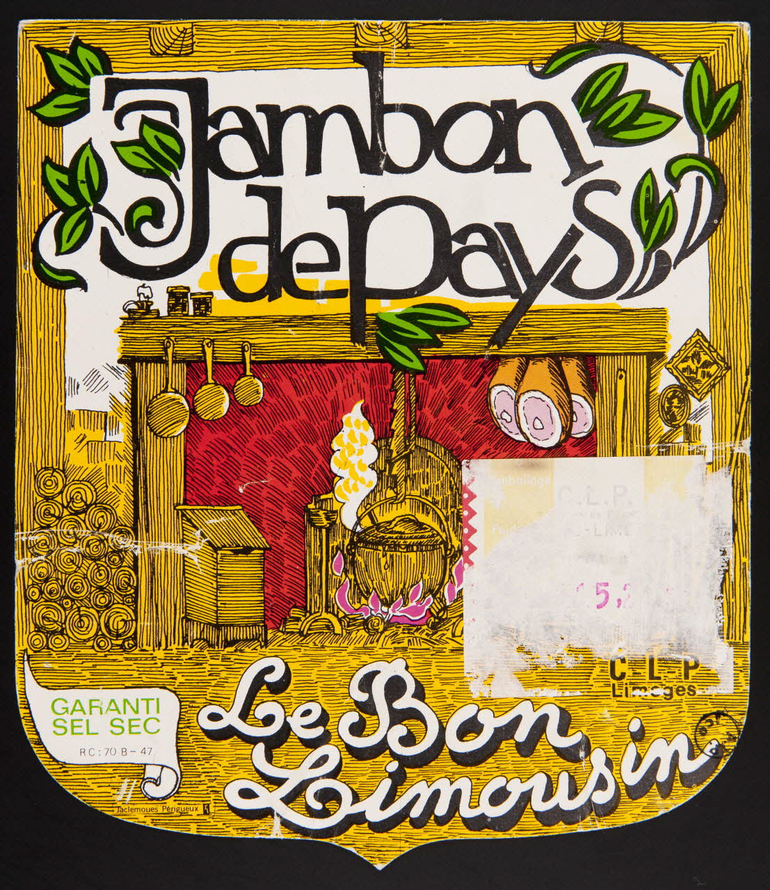 estampe Jambon  de Pays  Le Bon  Limousin 1979.22.5 Photo
