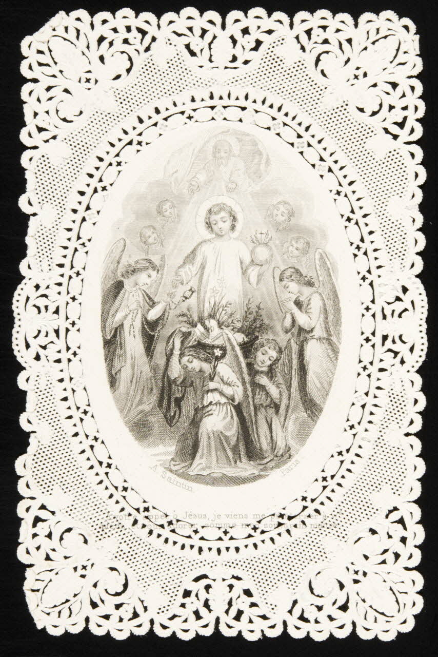 estampe Enfant Jésus entouré d'anges 1979.29.179 Photo
