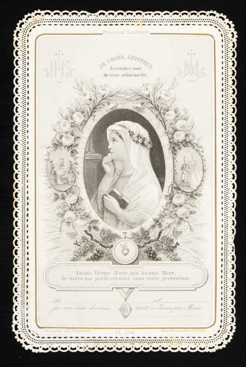 estampe JE CROIS, SEIGNEUR  Accordez-moi  de vivre selon ma foi. 1979.29.183 Photo