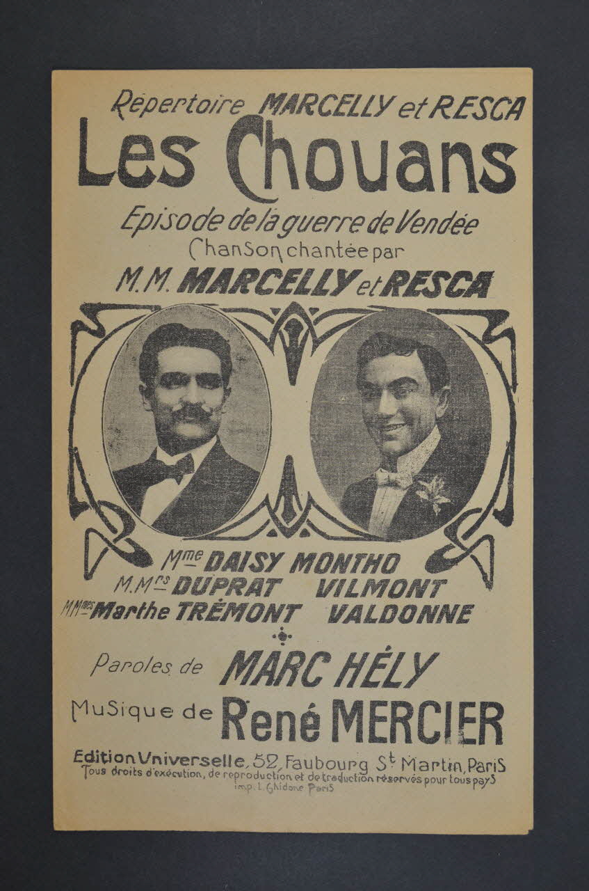 chanson petit format 1966.206.20 Photo Mucem