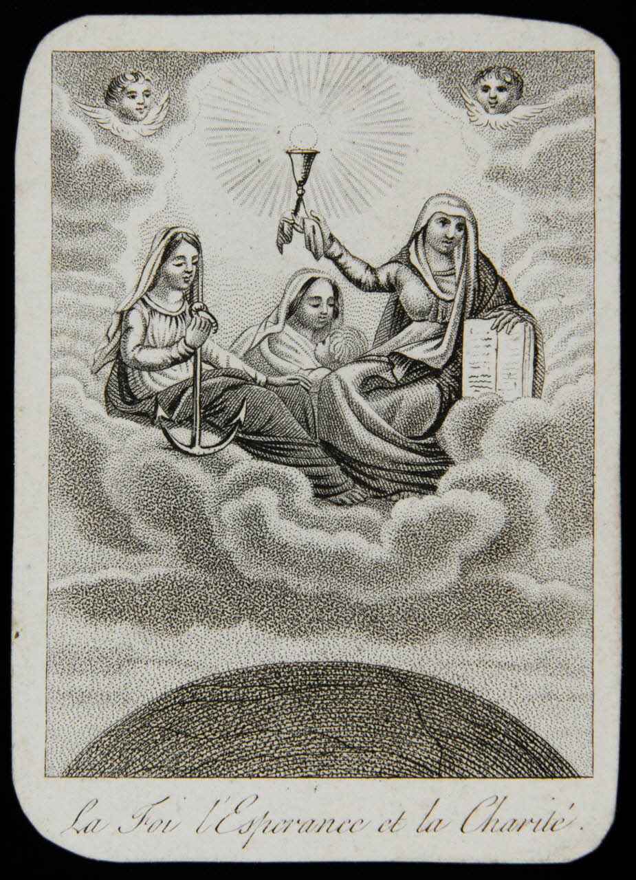 estampe La Foi l'Esperance et la Charité. 1979.29.196 Photo