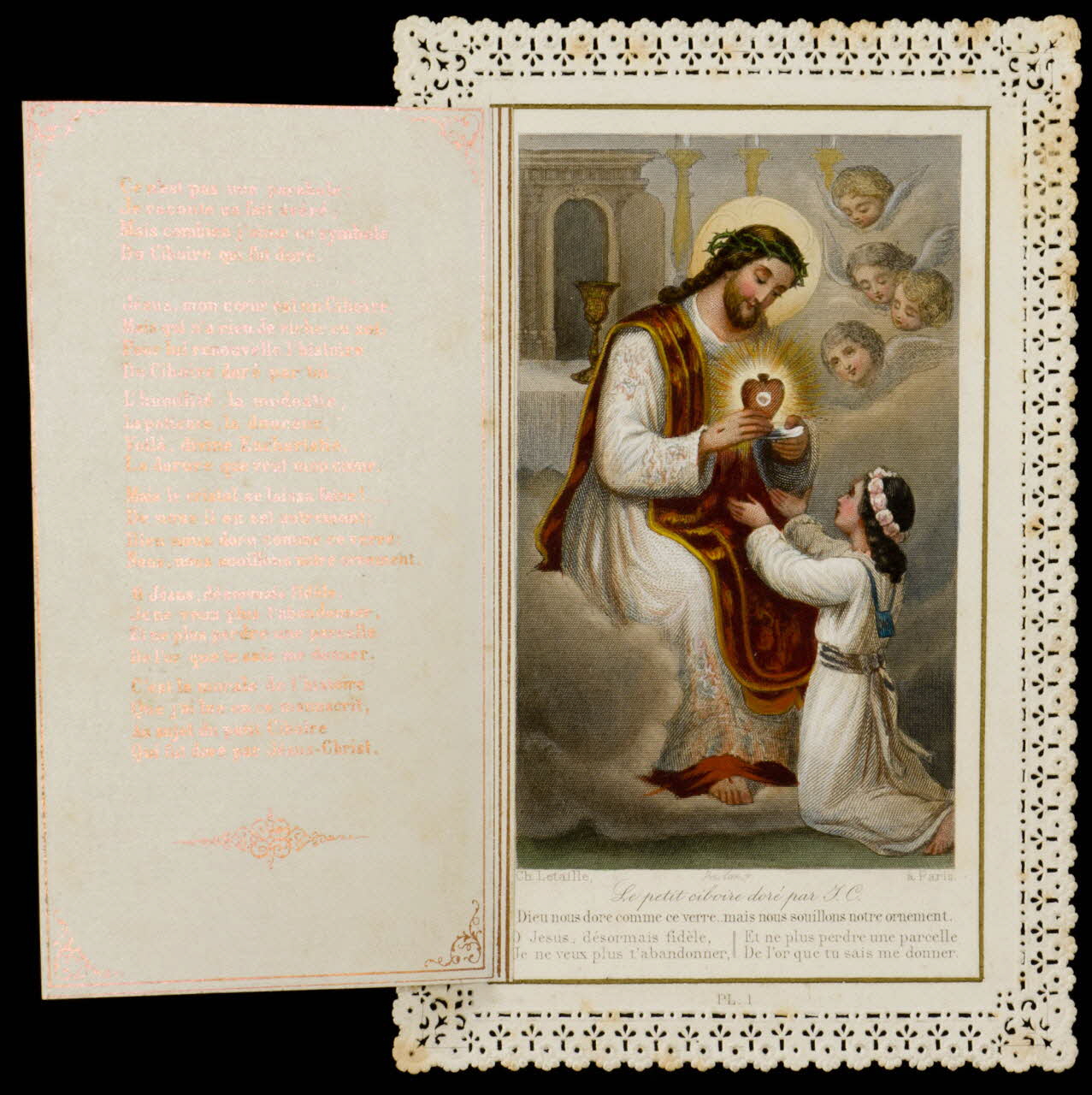estampe HISTOIRE  d'un petit Ciboire  qui fut doré par Jésus-Christ. 1979.29.199 Photo