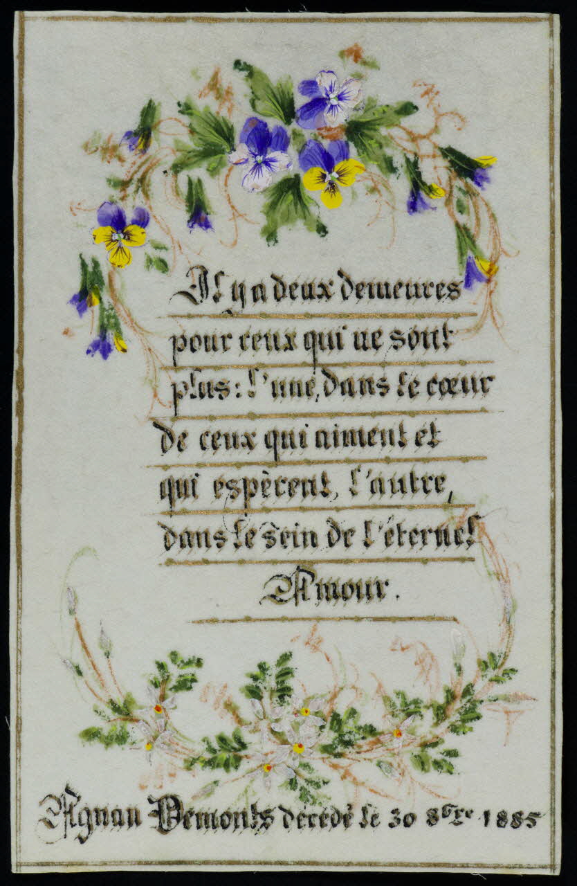 estampe Carte de deuil 1979.29.210 Photo