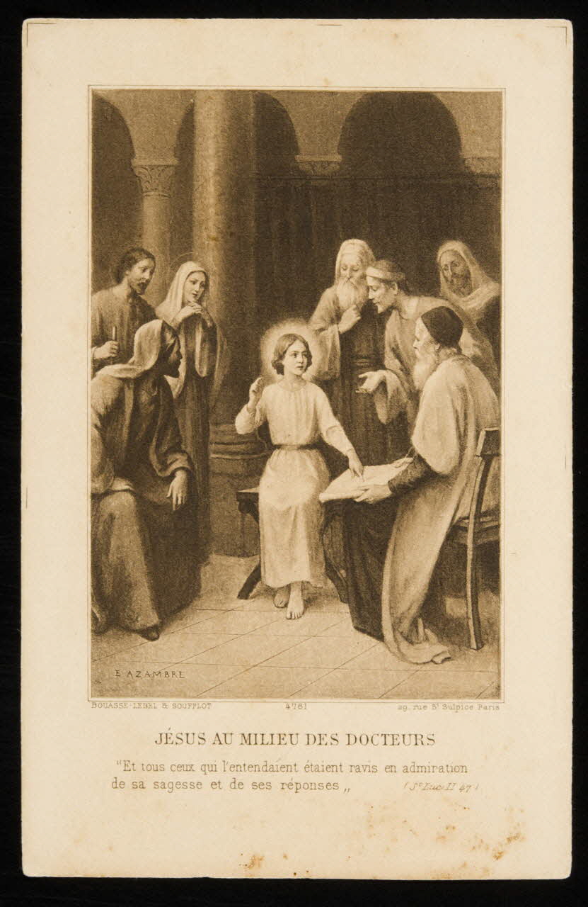 estampe JESUS AU MILIEU DES DOCTEURS 1979.29.225 Photo