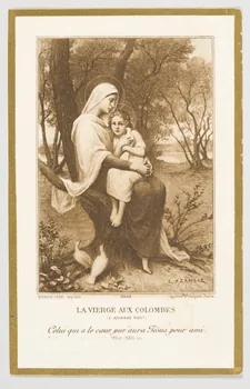 estampe LA VIERGE AUX COLOMBES. 1979.29.229 Photo