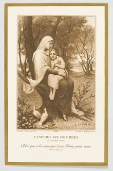 estampe LA VIERGE AUX COLOMBES. 1979.29.230 Photo
