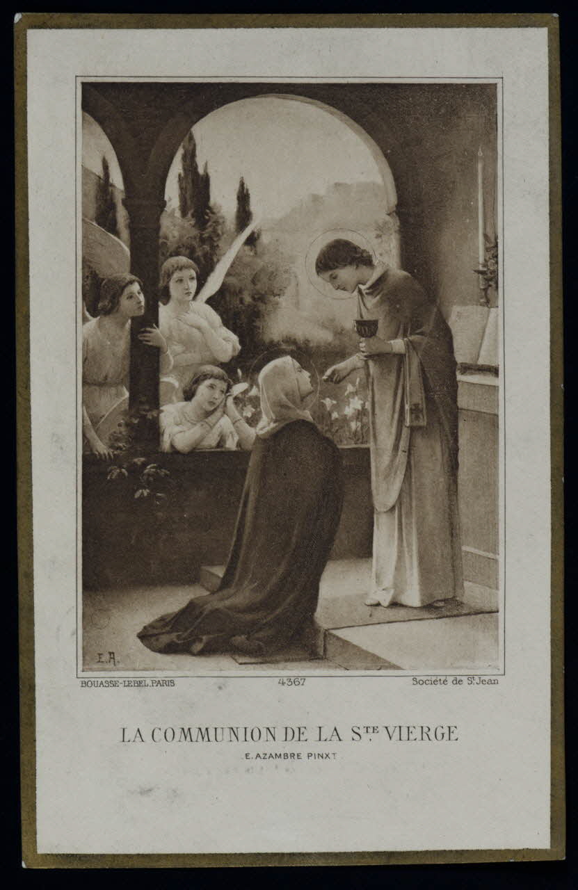 estampe LA COMMUNION DE LA STE. VIERGE. 1979.29.244 Photo