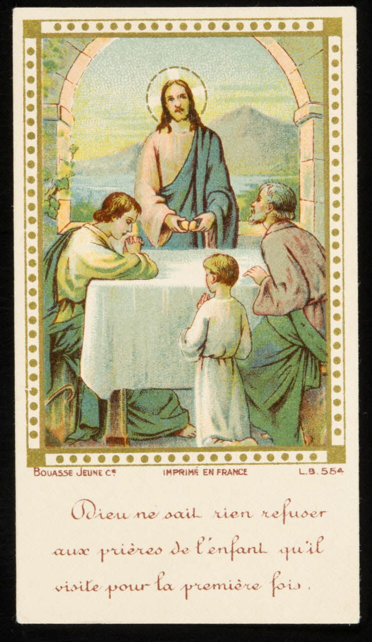 estampe Dieu ne sait rien refuser  aux prières de l'enfant qu'il  visite pour la première fois. 1979.29.263 Photo