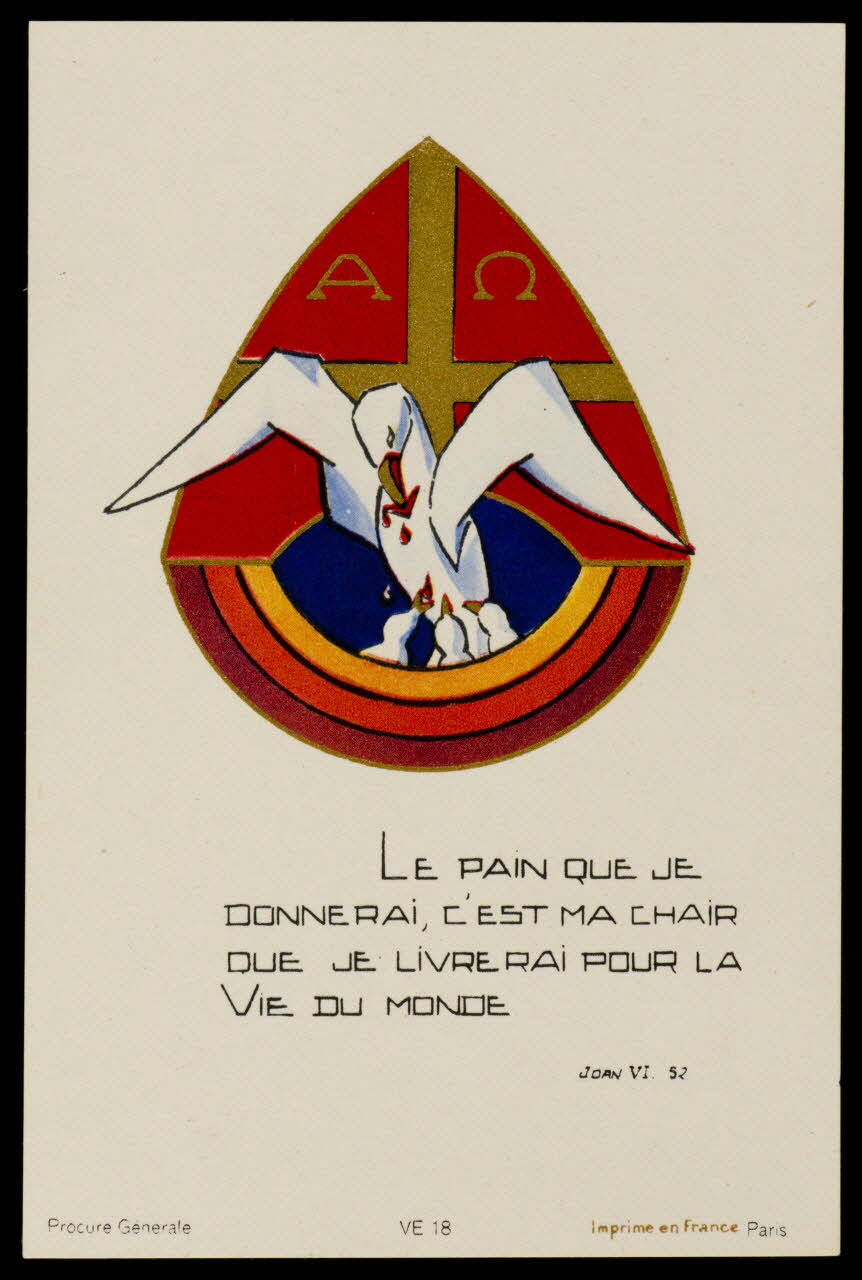 estampe LE PAIN QUE JE  DONNERAI, C'EST MA CHAIR  QUE JE LIVRERAI POUR LA  VIE DU MONDE 1979.29.276 Photo