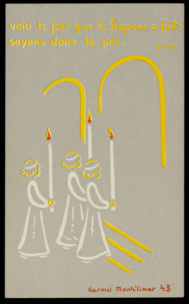 estampe voici le jour que le Seigneur a fait :  soyons dans la joie. 1979.29.289 Photo