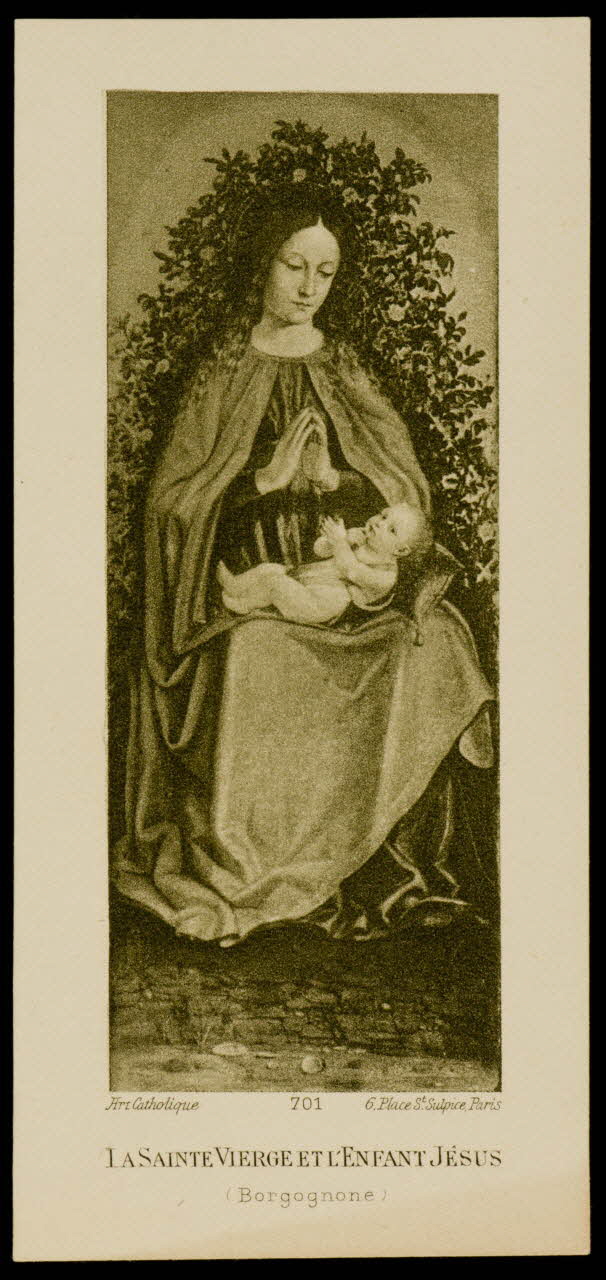 estampe LA SAINTE VIERGE ET L'ENFANT JESUS 1979.29.290  Photo