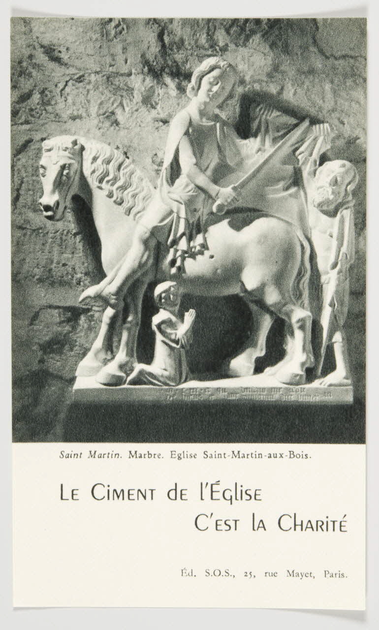 estampe LE CIMENT DE L'EGLISE  C'EST LA CHARITE 1979.29.314.10 Photo