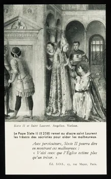 estampe Sixte II et Saint Laurent. Angelico. Vatican. 1979.29.314.5 Photo