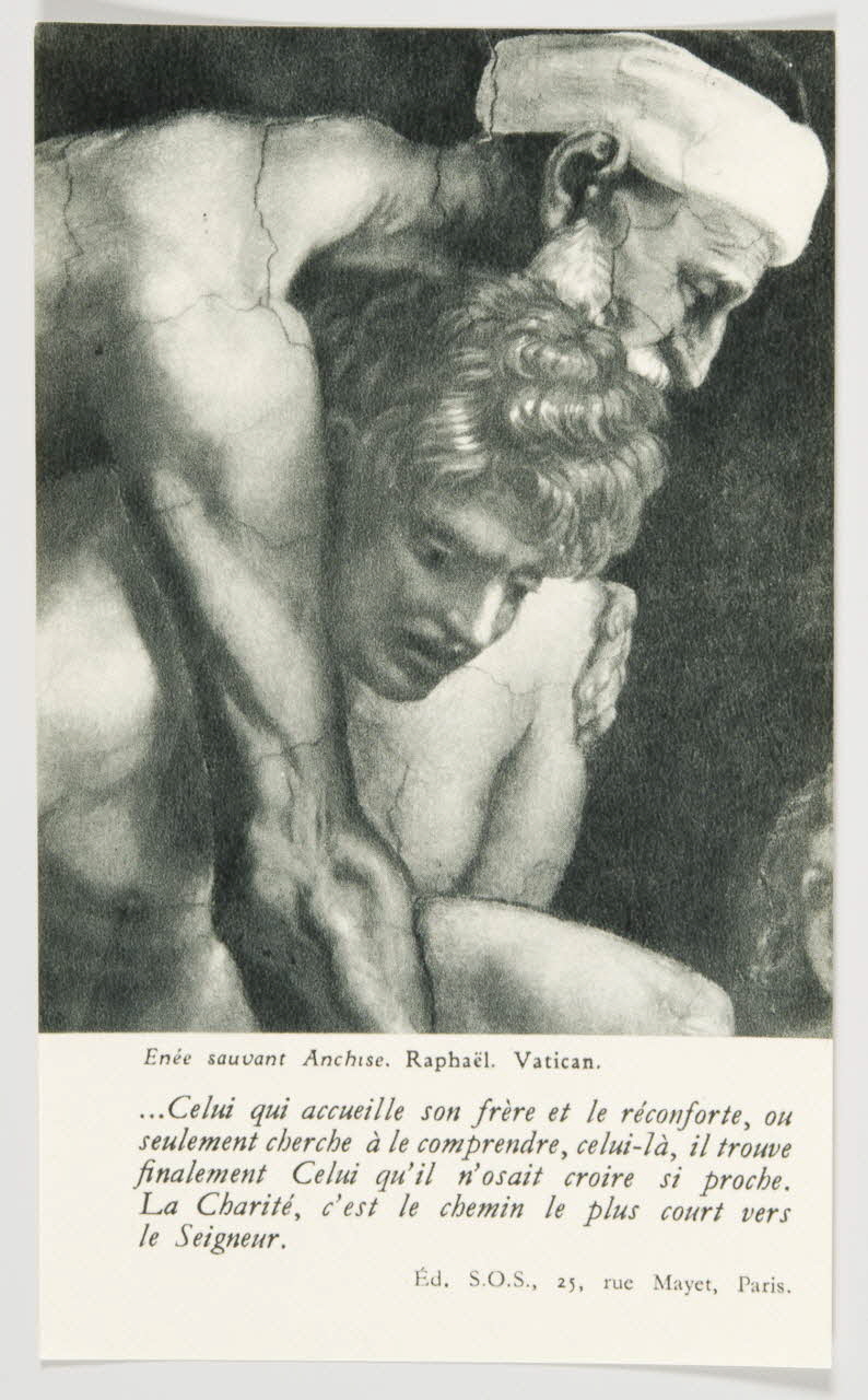 estampe Enée sauvant Anchise. Raphaël. Vatican. 1979.29.314.6 Photo